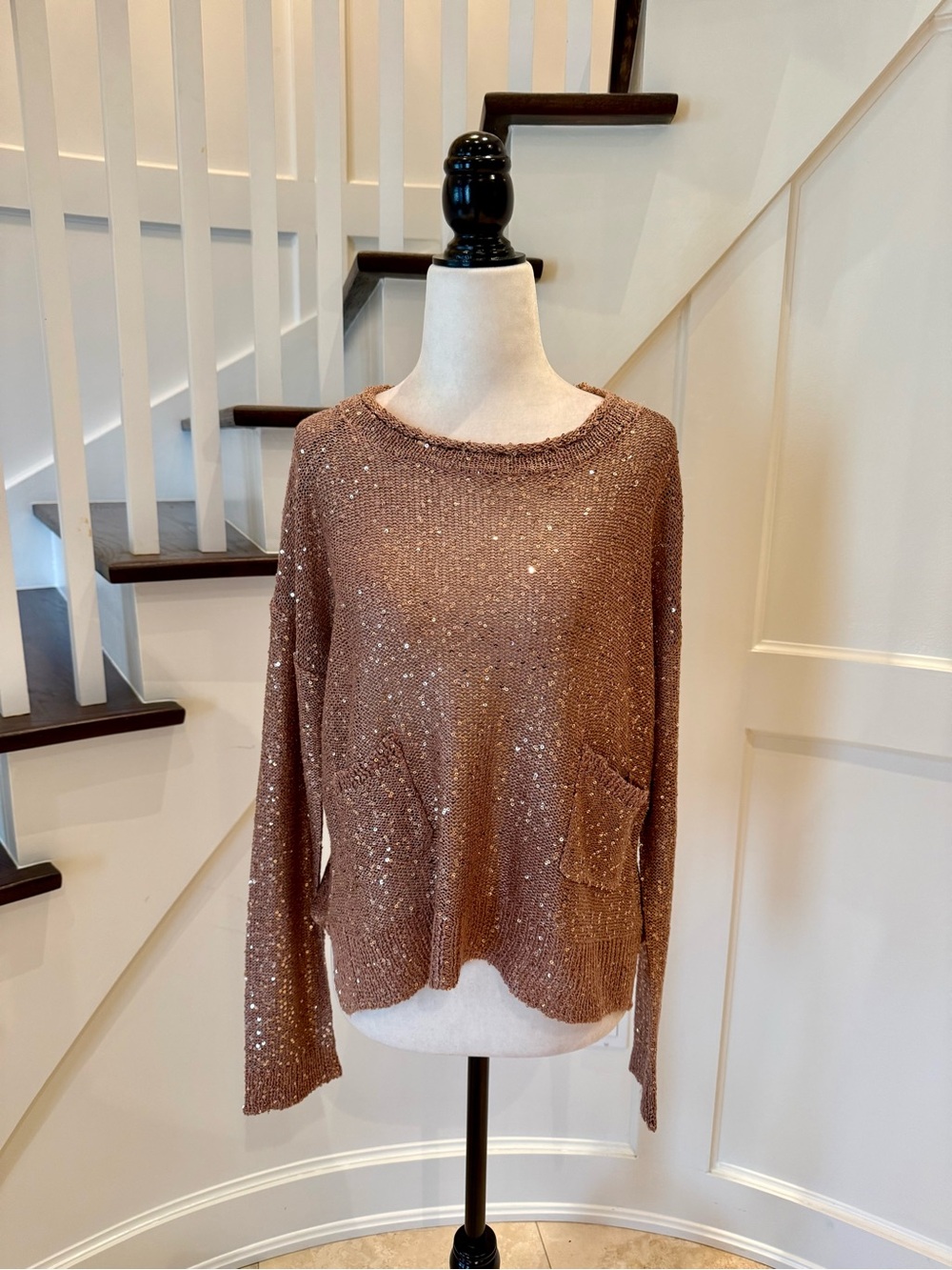 NWT! Lightweight Sweater with Sequins